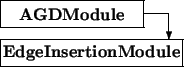 \begin{picture}(6.5,2.5)
\thicklines
\put(0,1.5){\framebox (5.5,1){\bf AGDModu...
...or(0,-1){1}}\put(0,0){\framebox (7,1){\bf EdgeInsertionModule}}
\end{picture}