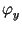 $ \varphi_{y}^{}$